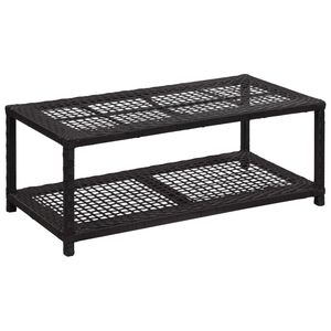 vidaXL Skob&auml;nk svart 80x40x30 cm konstrotting
