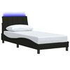 vidaXL Bed Frame without Mattress "Hanko" Black 90x190cm Fabric