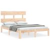 vidaXL S&auml;ngram utan madrass 140x190 cm massiv furu