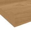 vidaXL V&auml;gg hylla med hylla 2 pcs Brun 60 x 9 x 3 cm Konstruerat tr&auml;