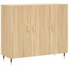 vidaXL Sk&auml;nk sonoma-ek 90x34x80 cm konstruerat tr&auml;