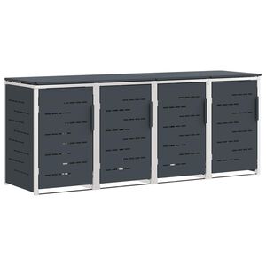 vidaXL Sopcontainerf&ouml;rvar Antracit 276 x 77,5 x 112,5 cm
