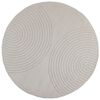 vidaXL Inomhusmatta GALATI Gr&auml;ddvit &Oslash; 160 CM Polyester
