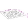 vidaXL Bordsskiva 70x70x2 cm fyrkantig massivt akacia