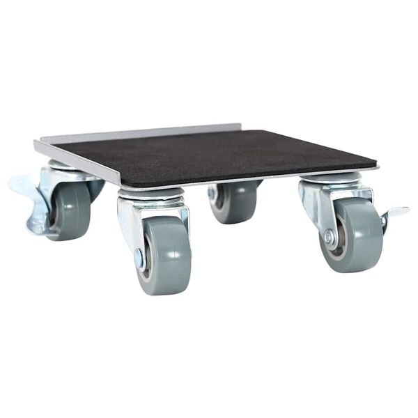 vidaXL M&ouml;belhjul 4 st med lyftare 13,5x13,5x6 cm st&aring;l 1300 kg