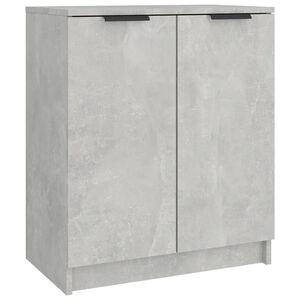 vidaXL Skosk&aring;p betonggr&aring; 59x35x70 cm konstruerat tr&auml;