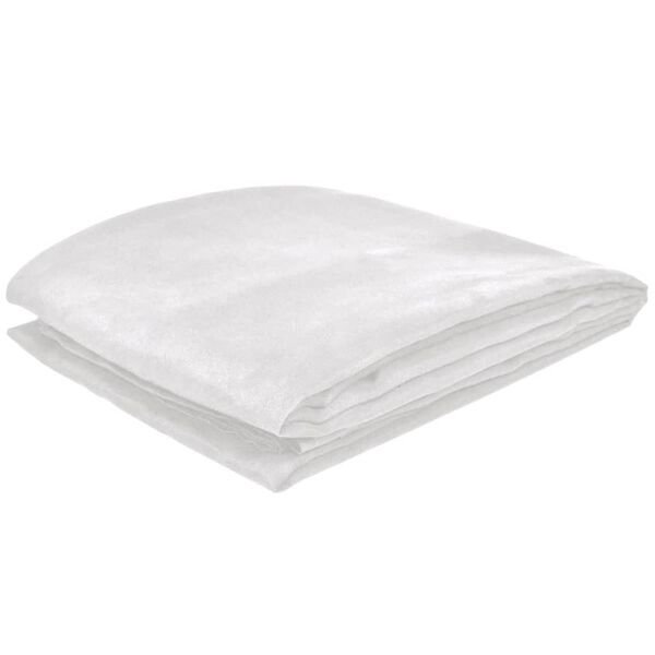 vidaXL Soff&ouml;verdrag i micromocka 270 x 350 cm gr&auml;ddvit