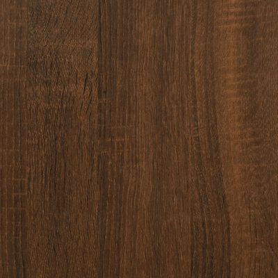 vidaXL Vinylhylla brun ek 71x34x36 cm konstruerat trä