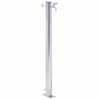 vidaXL Vattenpost 60 cm rostfritt st&aring;l rund