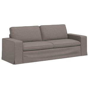 vidaXL Soffa Taupe 222 x 80 x 82 cm tyg