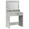vidaXL Smyckebord Betonggr&aring; 78,5 x 41 x 135 cm Konstruerat tr&auml;