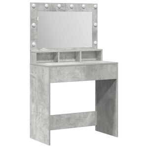 vidaXL Smyckebord Betonggr&aring; 78,5 x 41 x 135 cm Konstruerat tr&auml;