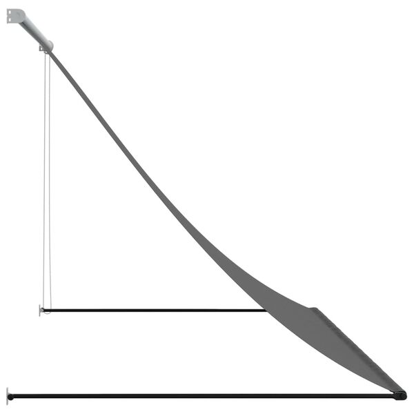 vidaXL Markis inf&auml;llbar antracit 250x150 cm tyg och st&aring;l