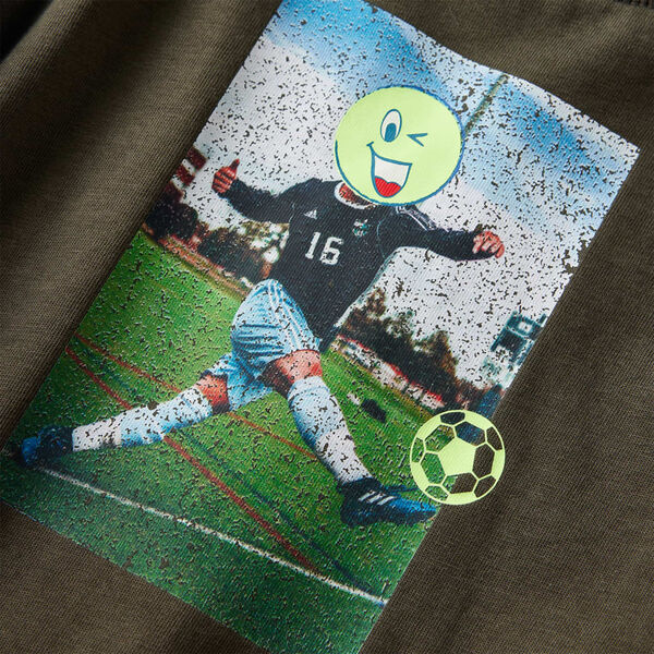 T-shirt med l&aring;nga &auml;rmar f&ouml;r barn khaki 116