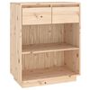 vidaXL Konsolbord 60x34x75 cm massiv furu