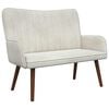 vidaXL 2-sits soffa Gr&auml;ddvit 115 x 61 x 87 cm Sammet