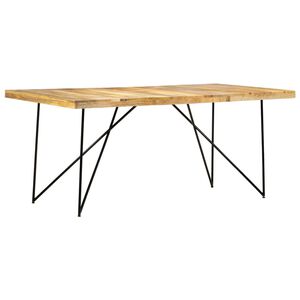 vidaXL Matbord 180x90x76 cm massivt mangotr&auml;
