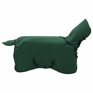 vidaXL H&auml;stdyna Fullt m&ouml;rkgr&ouml;n 75 cm Polyester Fleece