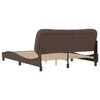 vidaXL Bed Frame without Mattress "Hvar" Brown 160x200 cm Faux Leather