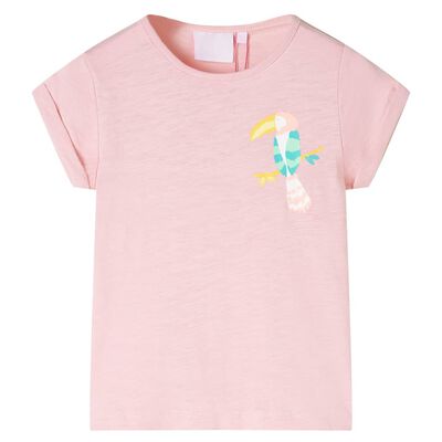 T-shirt för barn ljusrosa 92