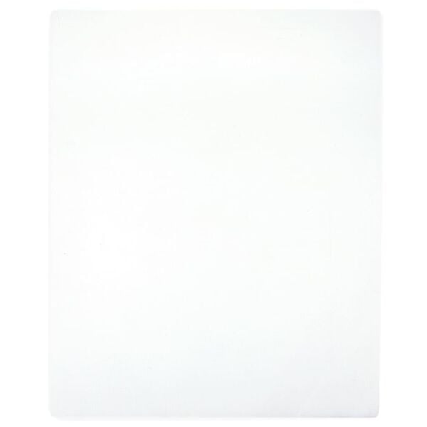 vidaXL Dra-p&aring;-lakan jersey Vit 100x200 cm bomull