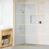 vidaXL Walk-in Duschv&auml;gg Guld 115 x 195 cm h&auml;rdat glas