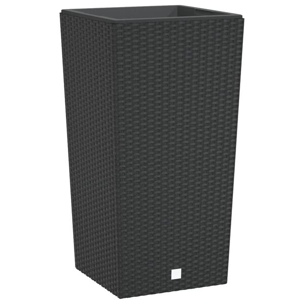 vidaXL Blomkruka med avtagbar insida antracit 21/49 L PP-rotting