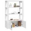vidaXL Förvaringshylla vit 80x30x119,5 cm konstruerat trä