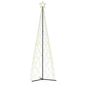 vidaXL Julgran med strut varmvit 500 lysdioder 100x300 cm