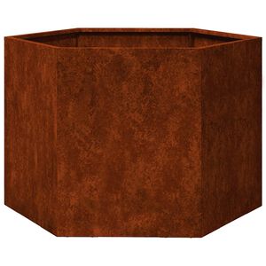 vidaXL Odlingsl&aring;da rostf&auml;rgad 60x60x45 cm rosttr&ouml;gt st&aring;l
