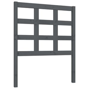vidaXL S&auml;nggavel gr&aring; 80,5x4x100 cm massiv furu