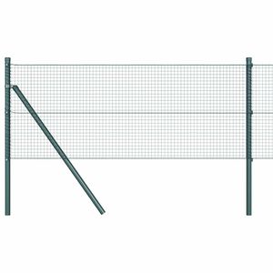 vidaXL Svetsat tr&aring;dgaller markf&auml;ste 100 x 0,5 m PVC-belagda st&aring;l Gr&ouml;n