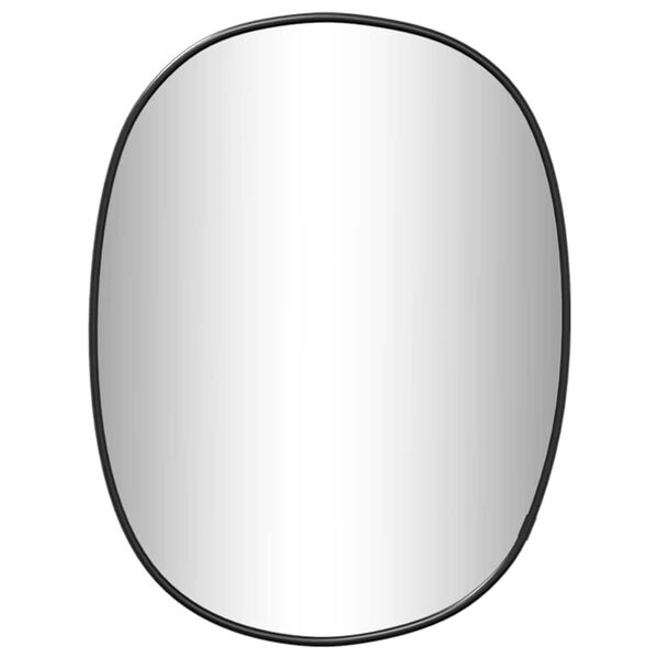 vidaXL Väggspegel svart 30x25 cm