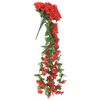 vidaXL Blomstergirlanger 3 st r&ouml;d 85 cm