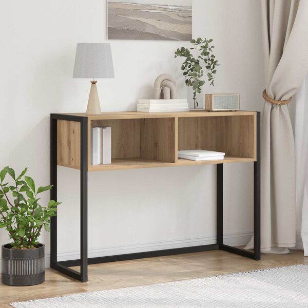 vidaXL Sidobord Artisan Ek 100 x 36 x 75 cm Konstruerat tr&auml;