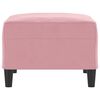 vidaXL Fotpall Rosa 70x55x41 cm sammet