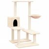 vidaXL Kattr&auml;d med kl&ouml;spelare sisal gr&auml;ddvit 94,5 cm