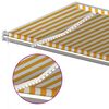 vidaXL Automatisk markis med vindsensor & LED 600x300 cm gul/vit