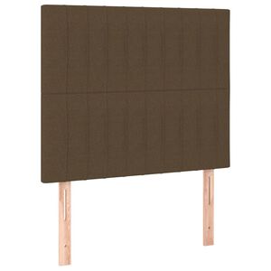 vidaXL S&auml;nggavel m&ouml;rkbrun 90x5x118/128 cm tyg