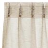 vidaXL Voile Gardin med gardiner 2 pcs Sand 260 x 140 cm Polyester