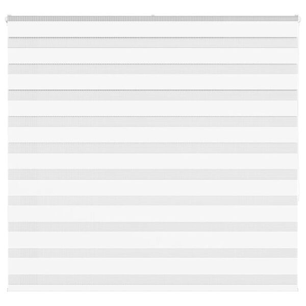 vidaXL Rullgardin zebra vit 165x150 cm tyg bredd 160,9 cm polyester