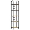 vidaXL Hyllsystem 5 niv&aring;er 40 x 30 x 183 cm Konstruerat tr&auml; Artisan Ek