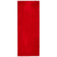 vidaXL Mjuk matta HUARTE med kort lugg tvättbar röd 80x200 cm