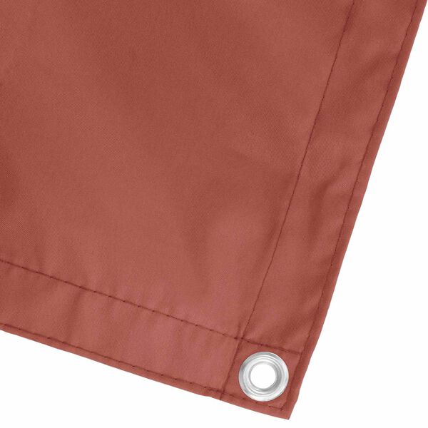 vidaXL Balkong Sk&auml;rm Terracotta 75 x 200 cm PU-belagt oxford alu