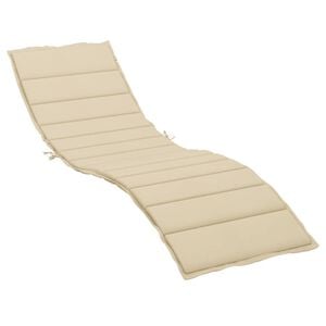 vidaXL Sols&auml;ngsdyna beige 200x50x3 cm oxfordtyg
