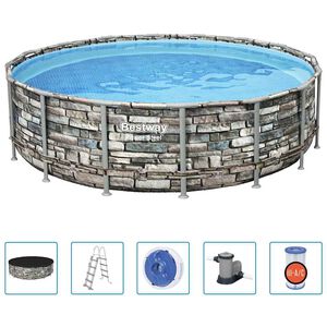 Bestway Pool med tillbeh&ouml;r Power Steel 488x122 cm