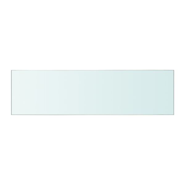 vidaXL Hyllplan glas genomskinlig 50x12 cm