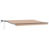 vidaXL Utdragbar markis Flerf&auml;rgsdesign 400 &times; 350 cm Duk och Aluminium
