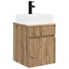 vidaXL V&auml;ggmonterad Handfat Vanity Artisan-ek 39 x 41 x 62,5 cm