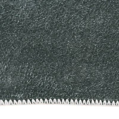 vidaXL Gångmatta tvättbar vikbar grå 60x300 cm polyester